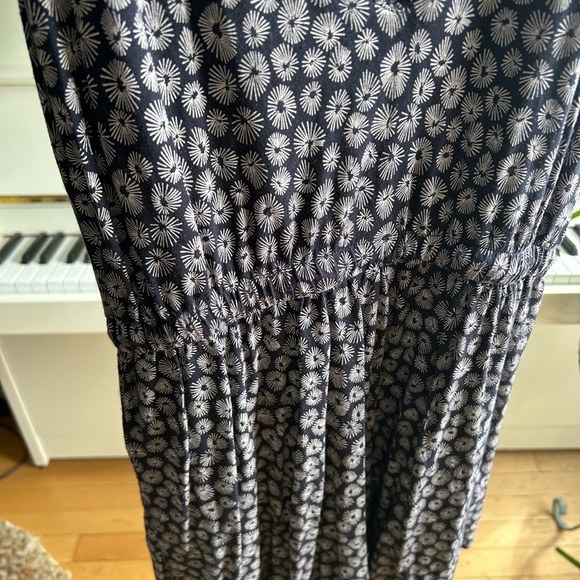 H&M Blue and White V Neck Romper with Side Pockets S - Picture 9 of 15